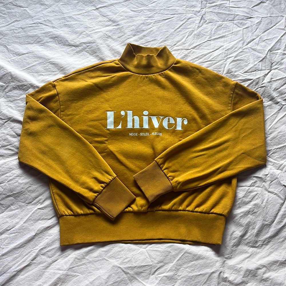Mustard Yellow H&M Turtleneck; Size S